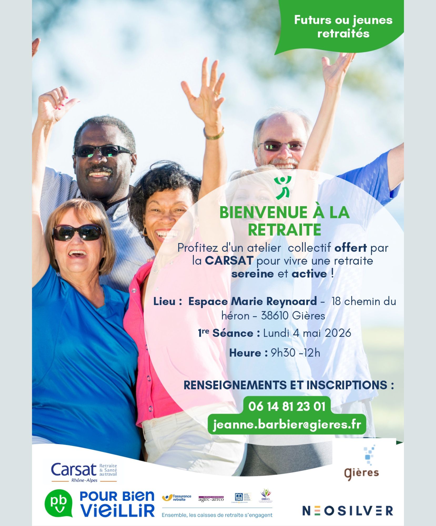 Bienvenue à la retraite Panneau lumineux