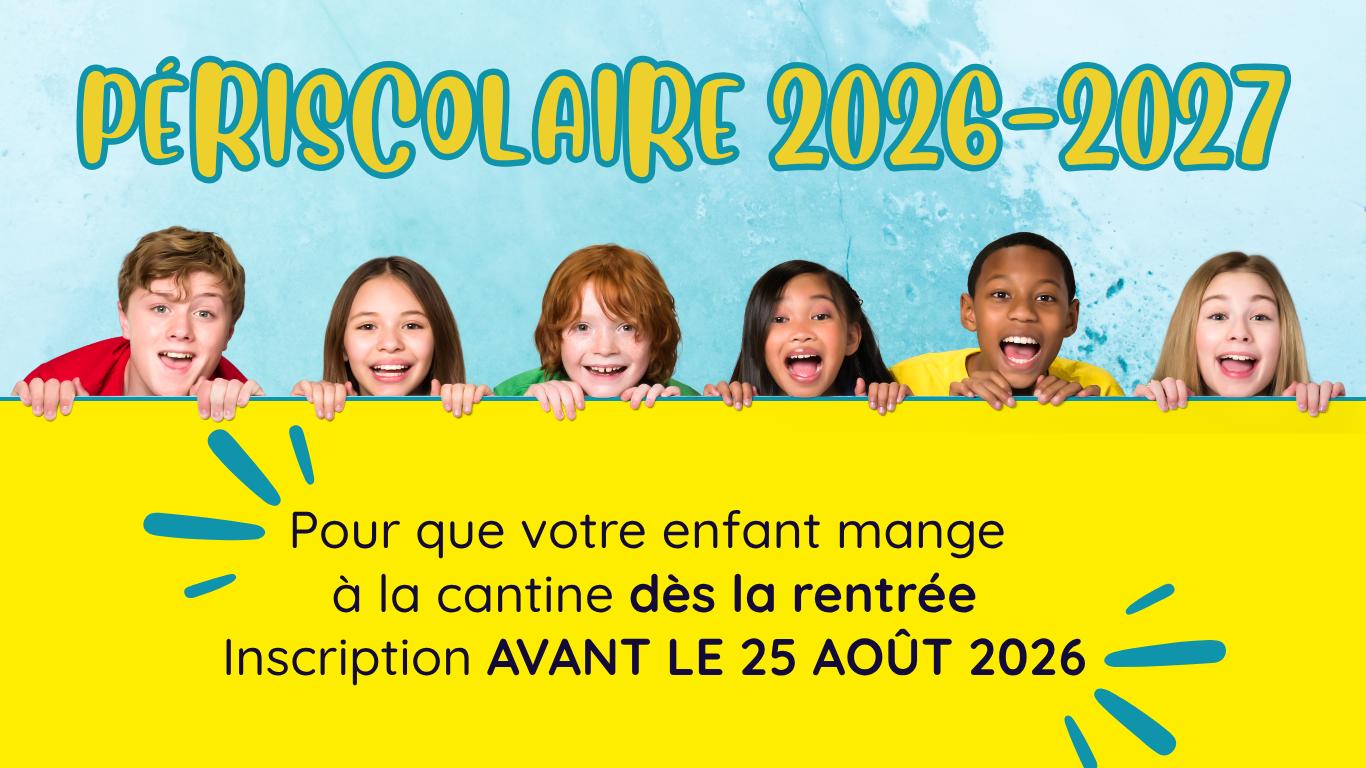 Cantine : inscriptions avant le 25 août
