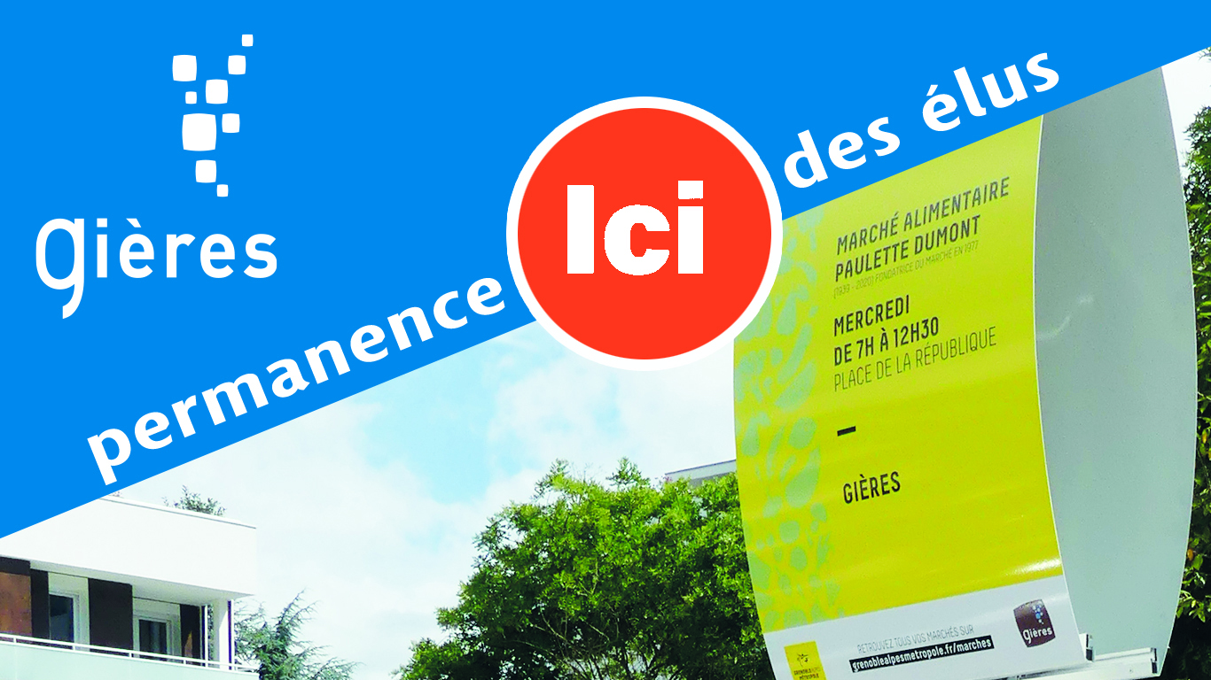 Permanences des élus sur le marché