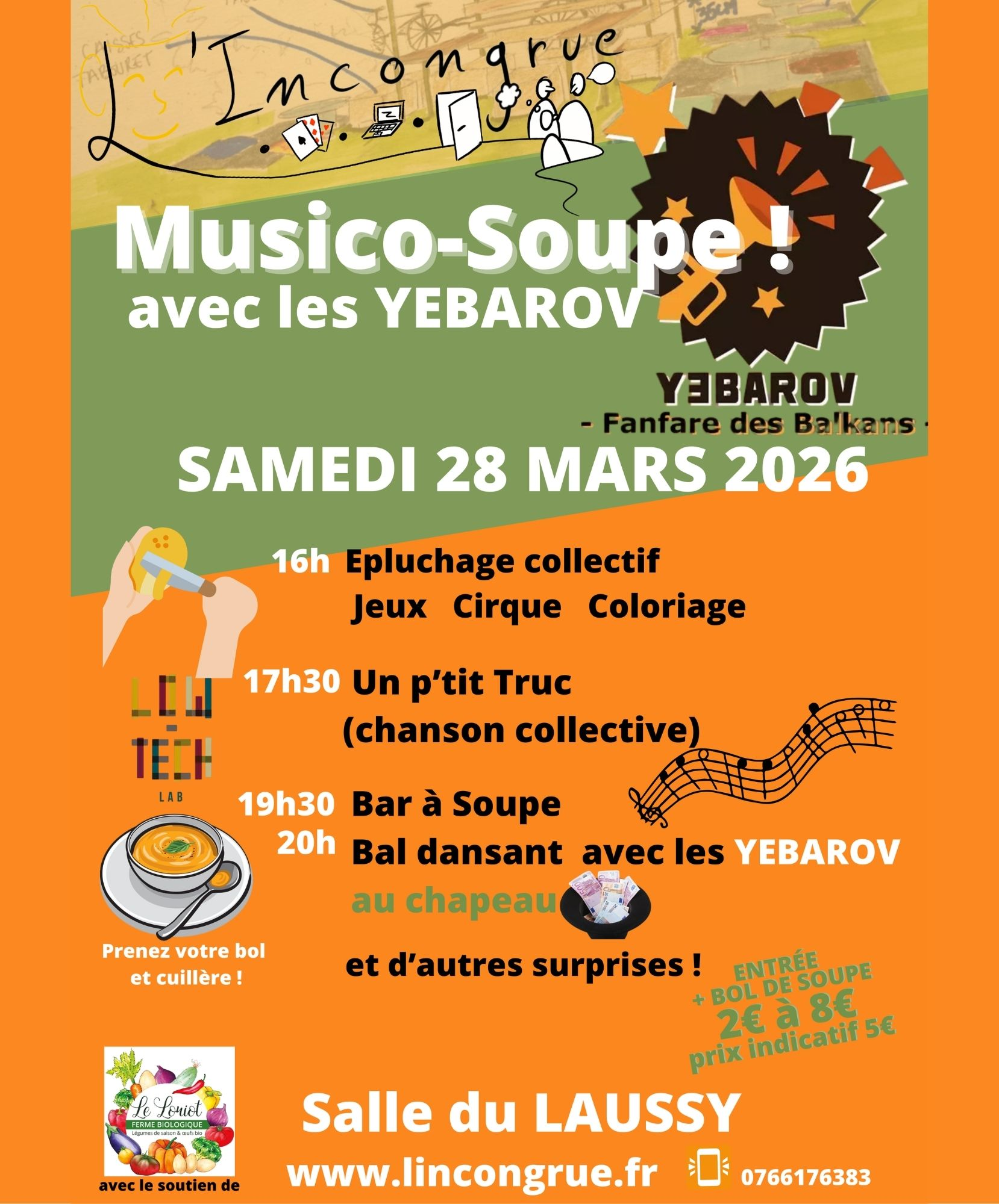 Soirée Musico Soupe 2026 LIncongrue 